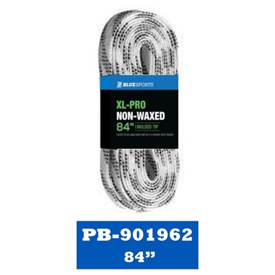 XL-PRO Laces White / Black 84 in bulk / banded (24 pack)